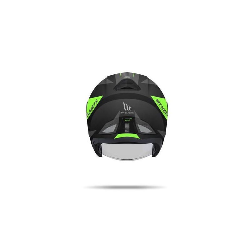 Otvorena motociklistička kaciga MT Thunder SV Jet Wing crna mat-fluo zelena