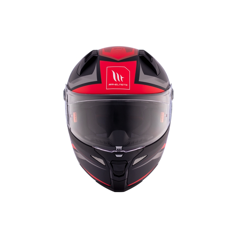 Integralna motociklistička kaciga MT REVENGE 2 S HATAX B5 crno-sivo-crvena