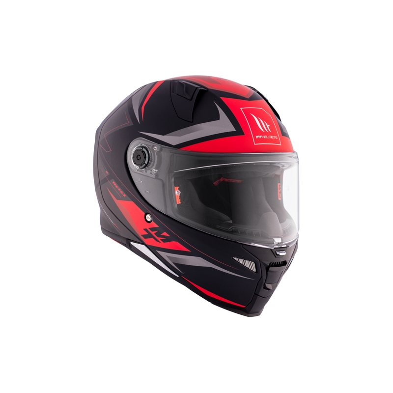 Integralna motociklistička kaciga MT REVENGE 2 S HATAX B5 crno-sivo-crvena
