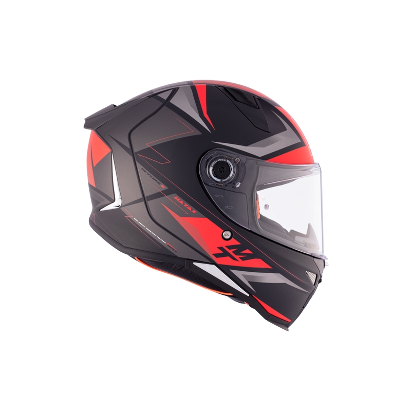Integralna motociklistička kaciga MT REVENGE 2 S HATAX B5 crno-sivo-crvena