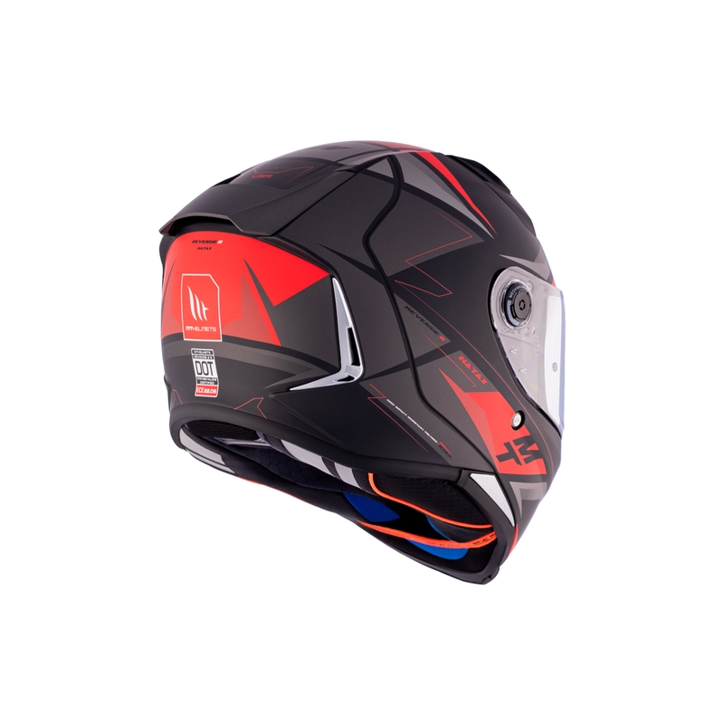 Integralna motociklistička kaciga MT REVENGE 2 S HATAX B5 crno-sivo-crvena