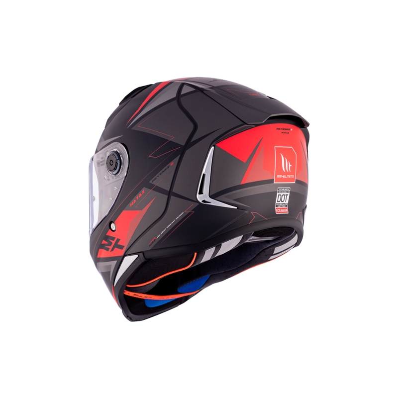 Integralna motociklistička kaciga MT REVENGE 2 S HATAX B5 crno-sivo-crvena