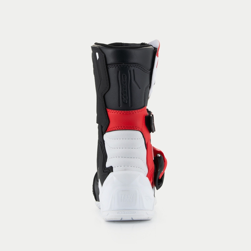 Alpinestars Tech 3S dječje motociklističke čizme crno-bijelo-crvene