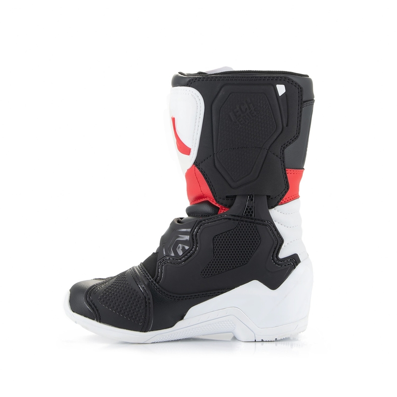 Alpinestars Tech 3S dječje motociklističke čizme crno-bijelo-crvene