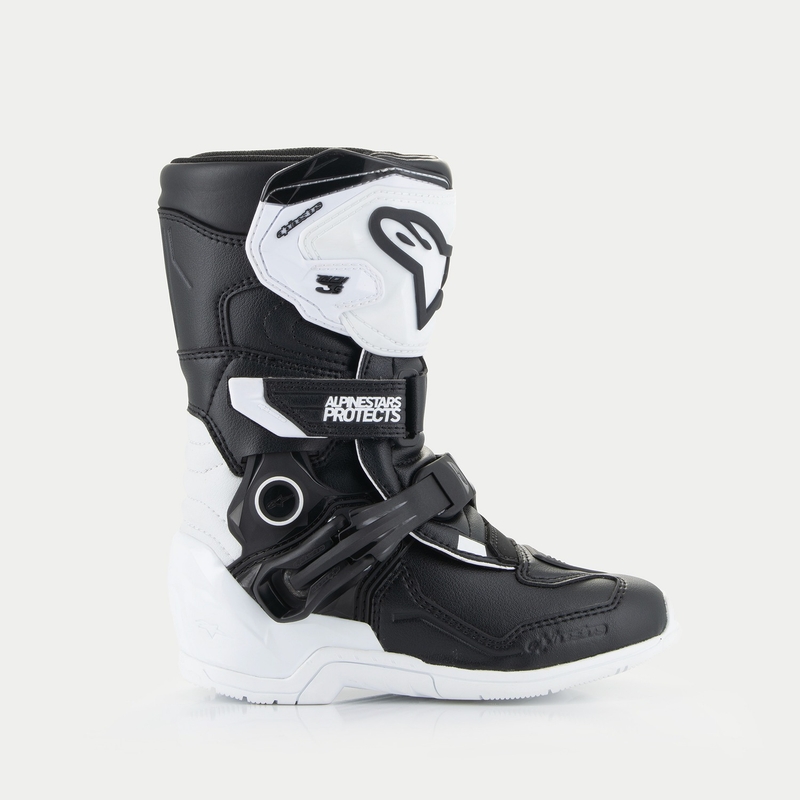 Alpinestars Tech 3S dječje motociklističke čizme bijelo-crne