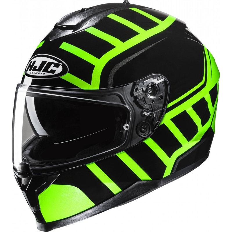 Integralna motociklistička kaciga HJC kaciga C70N MC4H crno-fluo zelena