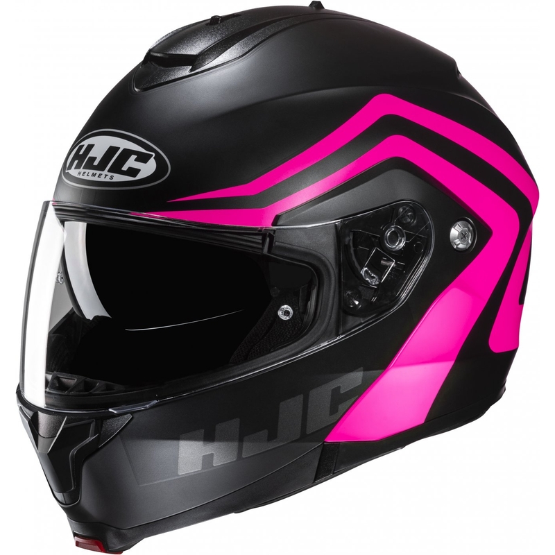 Preklopna motociklistička kaciga HJC C91N Nepos MC8SF crno-roza