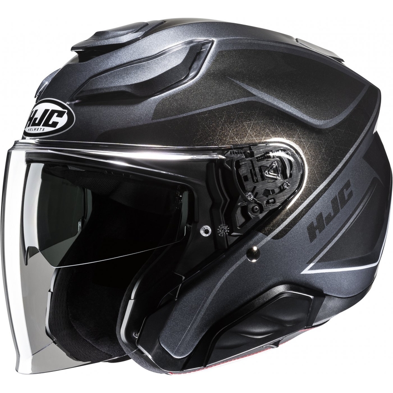 Otvorena motociklistička kaciga HJC F31 Ludi MC5 titanium