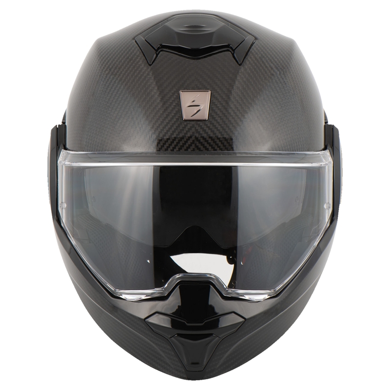 Preklopna kaciga Scorpion EXO-TECH EVO Carbon black glossy - II. kvaliteta
