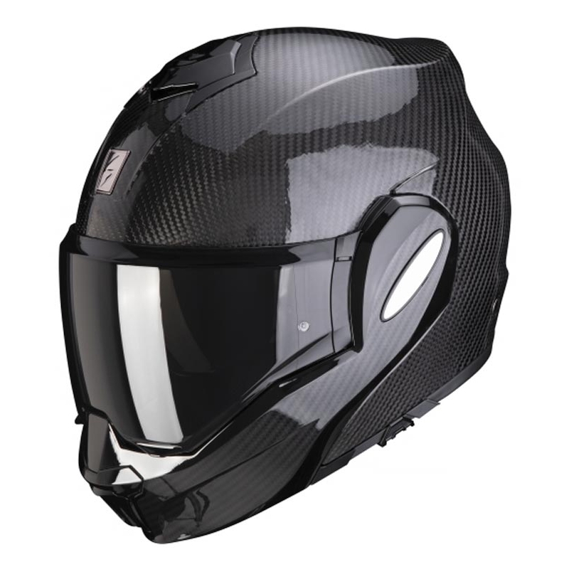 Preklopna kaciga Scorpion EXO-TECH EVO Carbon black glossy - II. kvaliteta