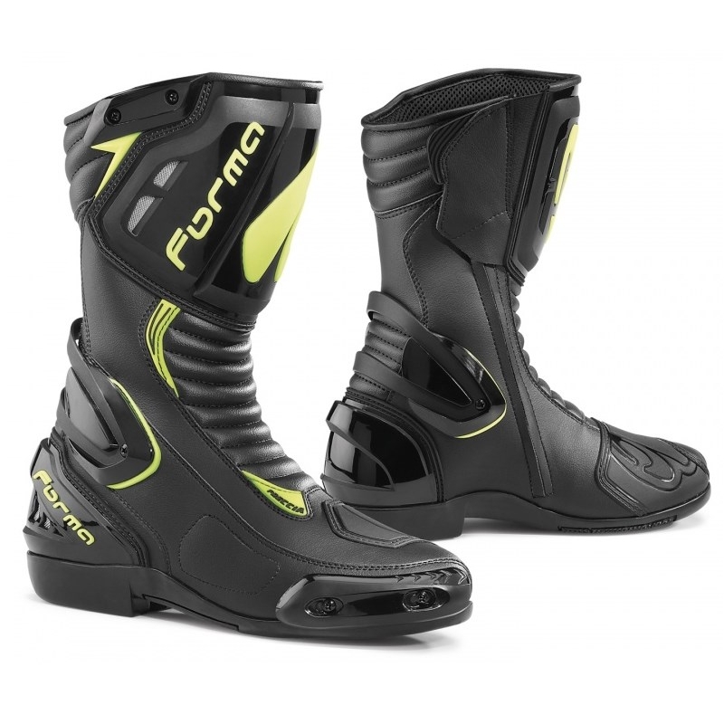Motorističke čizme Forma Freccia crno-fluo žute - II. kvaliteta