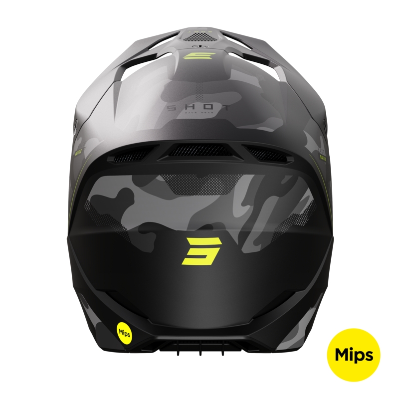 Motocross kaciga Shot Race Battle Fluo žuta mat akcija rasprodaja