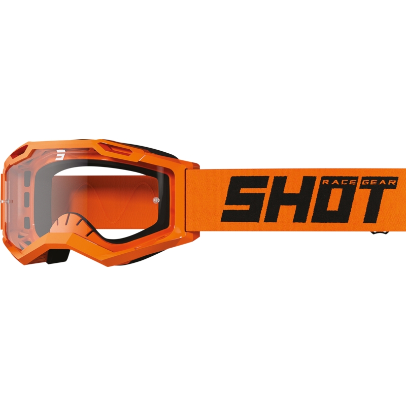Shot Rocket Kid 2.0 narančaste motokros naočale (prozirni pleksiglas)