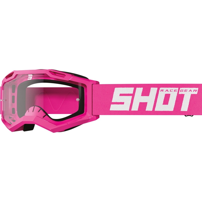 Dječje motokros naočale Shot Rocket Kid 2.0, ružičaste (prozirni pleksiglas)