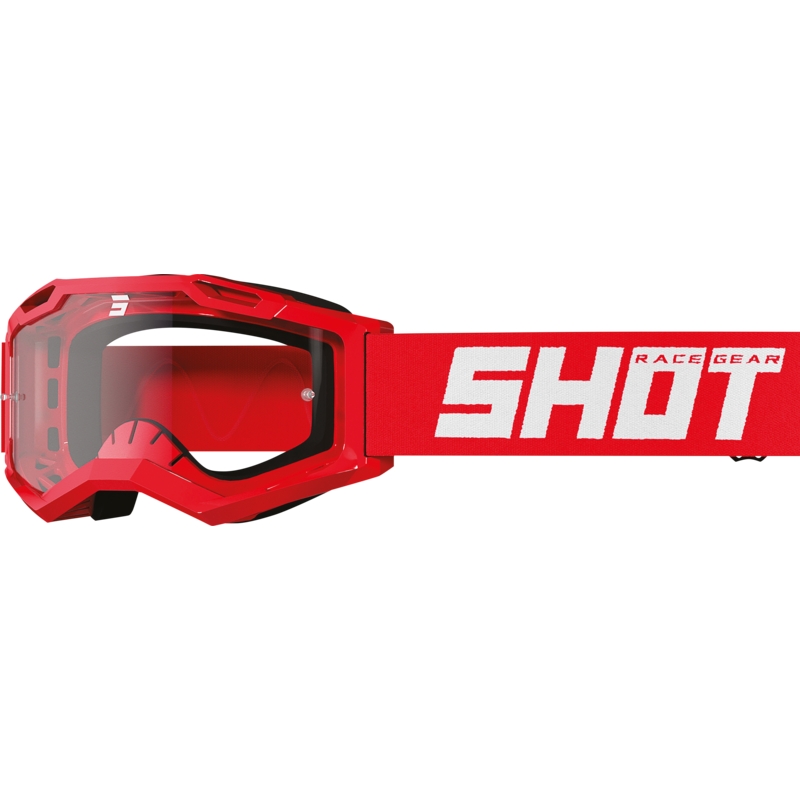 Dječje motokros naočale Shot Rocket Kid 2.0 crvene (prozirni pleksiglas)