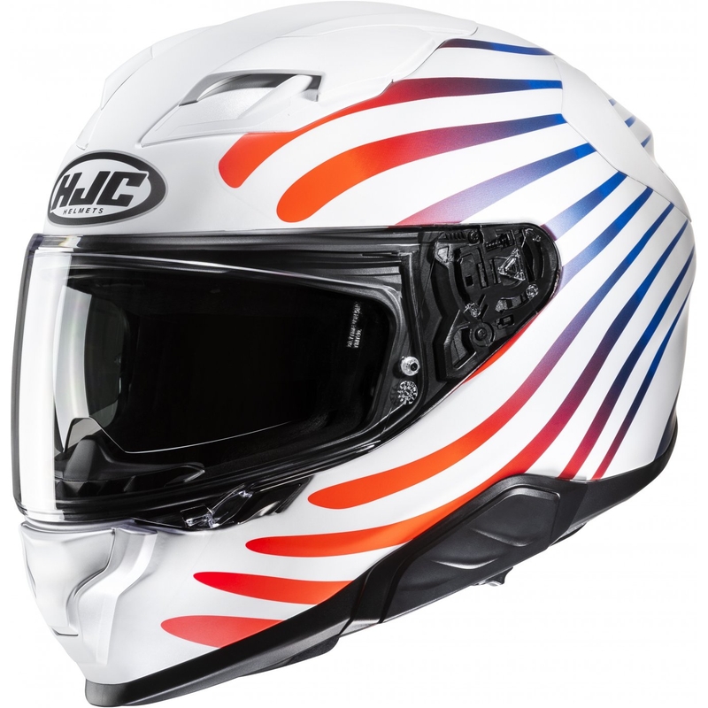 Integralna motociklistička kaciga HJC F71 Zen MC21SF bijela-rainbow