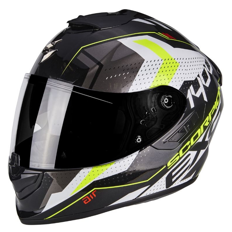 Integralna motoristička kaciga Scorpion Exo-1400 Air T-shirt black-fluo yellow rasprodaja