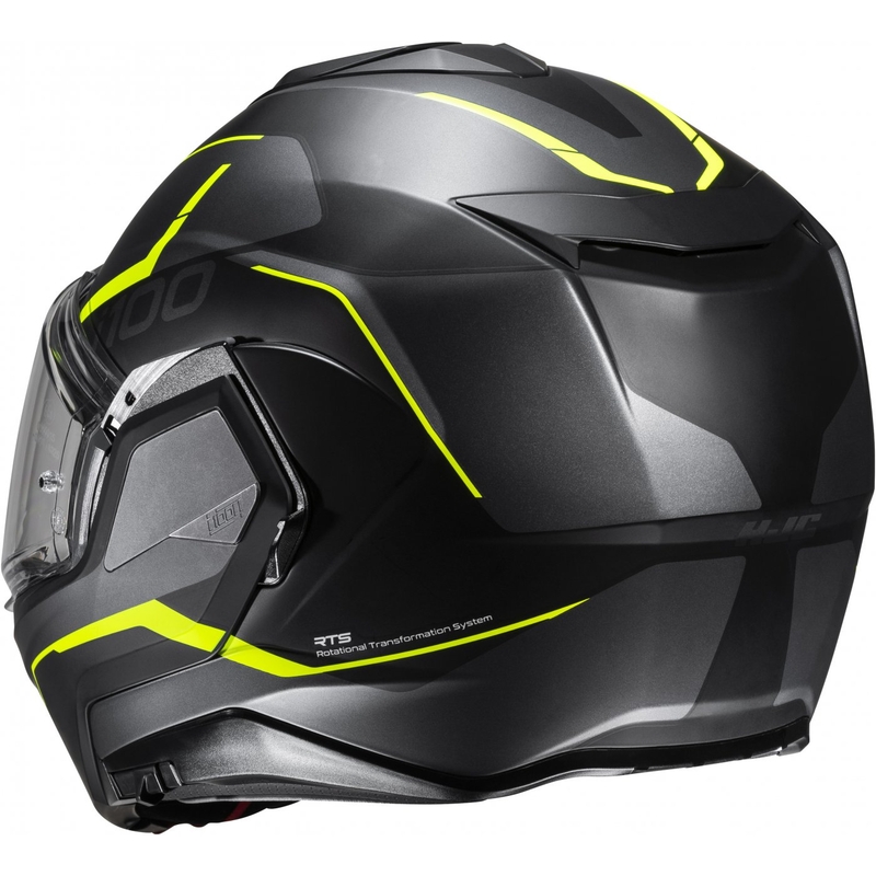 Preklopna motociklistička kaciga HJC i100 Lorix MC3HSF crno-sivo-žuta