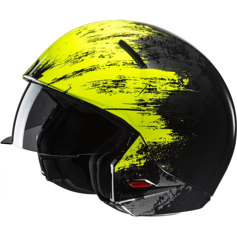 Otvorena kaciga s maskom HJC i20 Furia MC3H crno-fluo žuta