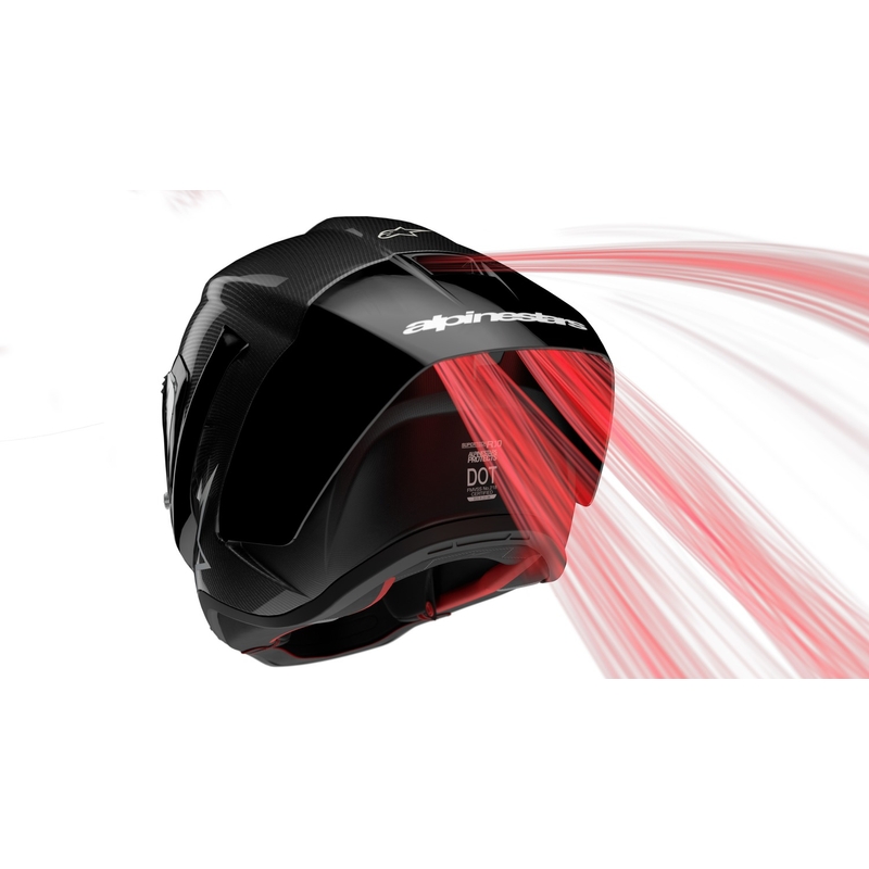 Integrální helma na motorku Alpinestars Supertech R-10 Solid 2024 carbon bílá matná
