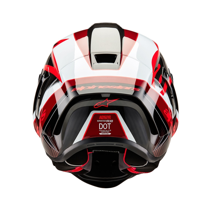 Integralna motociklistička kaciga Alpinestars Supertech R-10 Team karbonska crveno-bijela