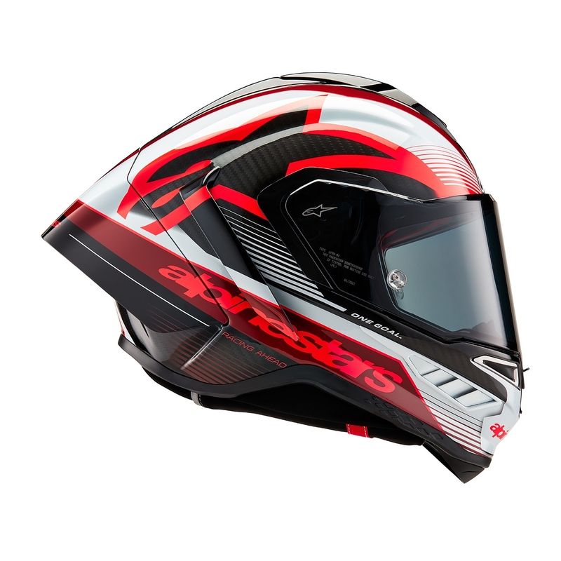 Integralna motociklistička kaciga Alpinestars Supertech R-10 Team karbonska crveno-bijela
