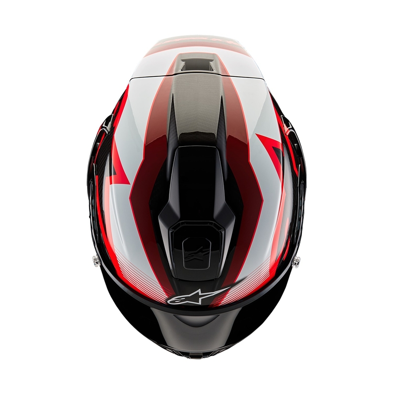Integralna motociklistička kaciga Alpinestars Supertech R-10 Team karbonska crveno-bijela