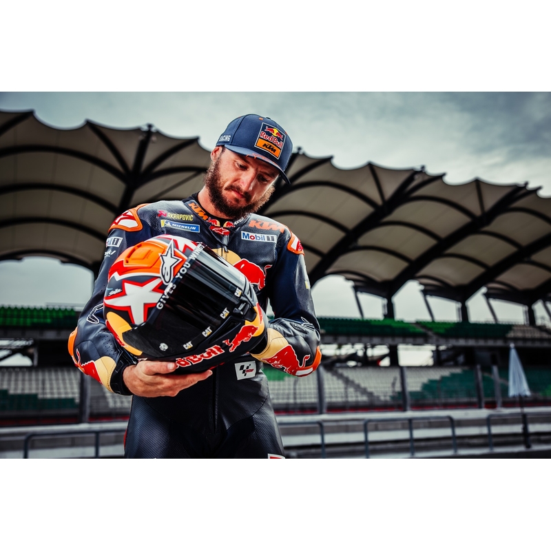 Integralna motociklistička kaciga Alpinestars Supertech R-10 Team karbonska crveno-bijela
