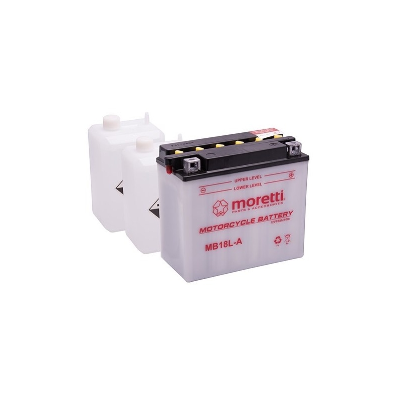 Konvencionalni moto akumulator Moretti MB18L-A, 12V 18Ah