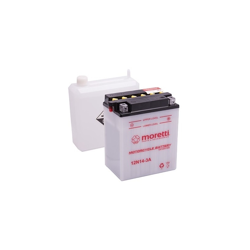 Konvencionalni akumulator za motocikle Moretti 12N5.5-4A, 12V 5.5Ah