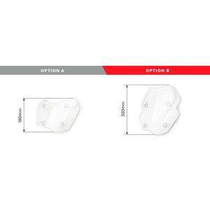 Plexi štít PUIG RACING WITH SUPPORT + PROTECTION kouřová