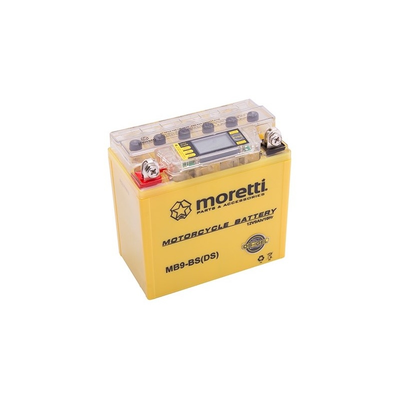 Gel baterija bez održavanja Moretti MB9-BS, 12V 9Ah sa mjeračem napona