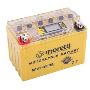 Gel baterija bez održavanja Moretti MTX9-BS, 12V 8Ah s mjeračem voltaže
