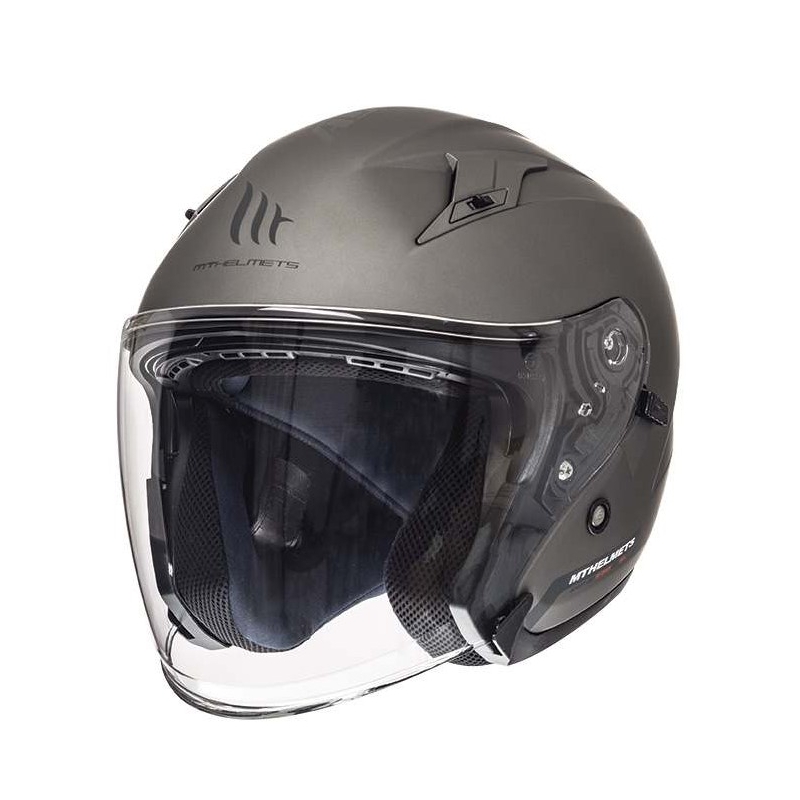 Motociklistička kaciga otvorenog lica MT Avenue SV Titanium Matte rasprodaja
