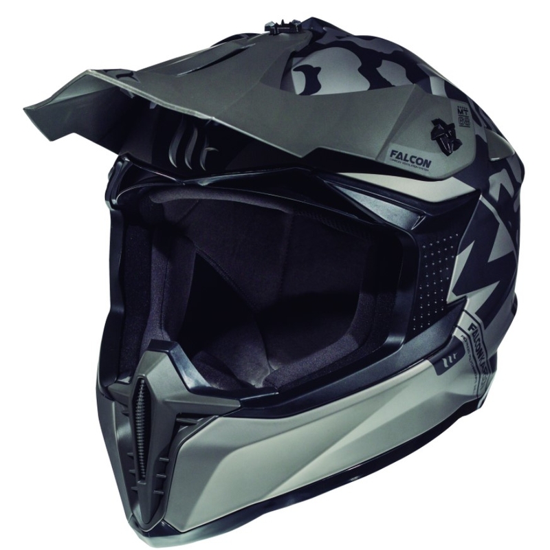 Motocross kaciga MT Falcon Karson crna mat