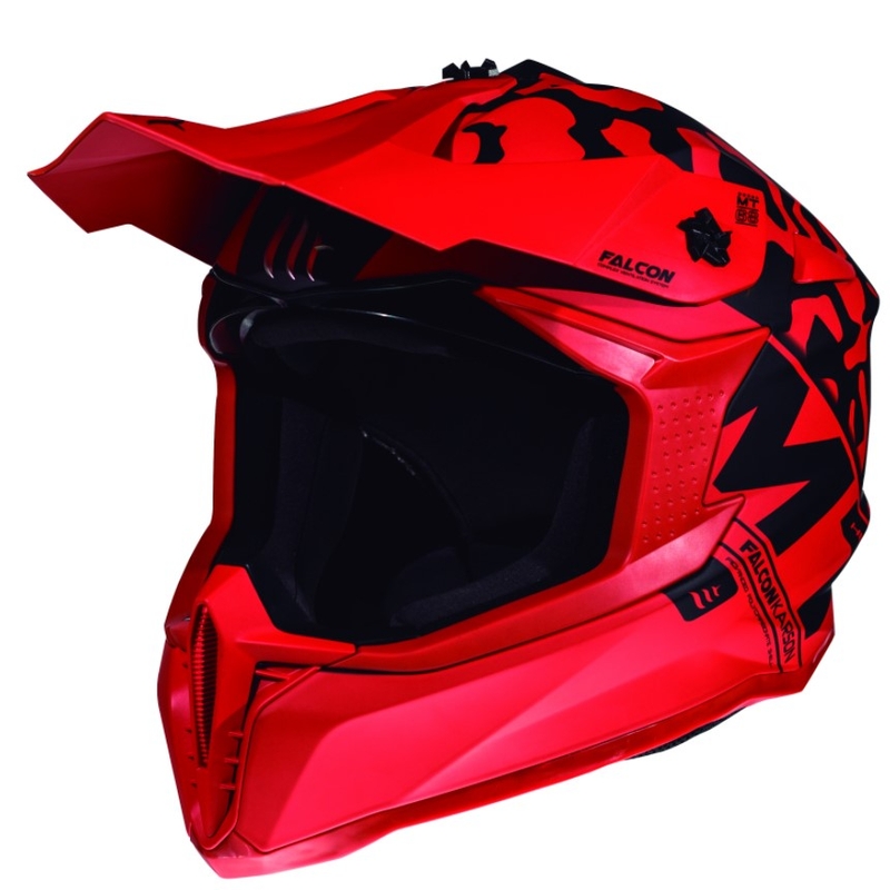 Motocross kaciga MT Falcon Karson crvena mat