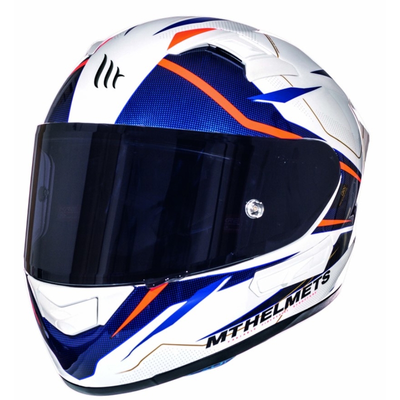 Integralna motociklistička kaciga MT Kre Intrepid SV bijelo-fluo crvena