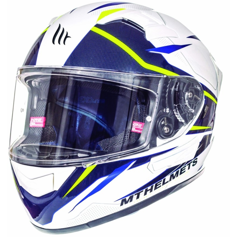 Integralna motociklistička kaciga MT Kre Intrepid SV bijelo-fluo žuta