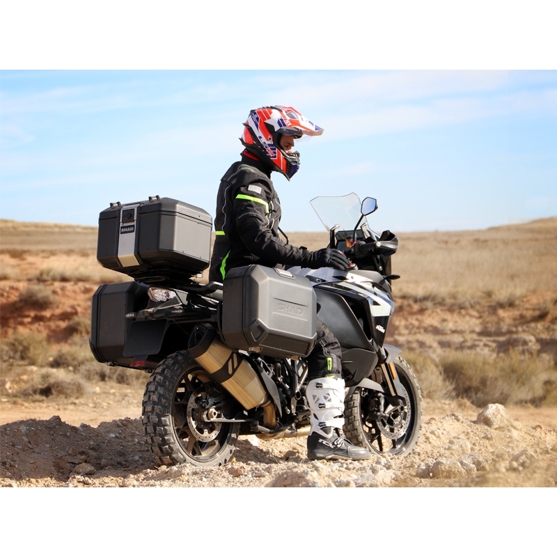 Boční hliníkový kufr na motorku SHAD Terra TR36 BLACK EDITION pravý