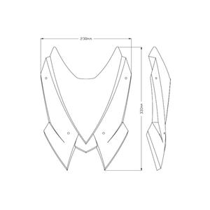 Plexi štít PUIG NEW. GEN SPORT kouřová