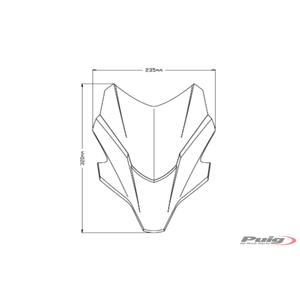 Plexi štít PUIG NEW. GEN SPORT černý