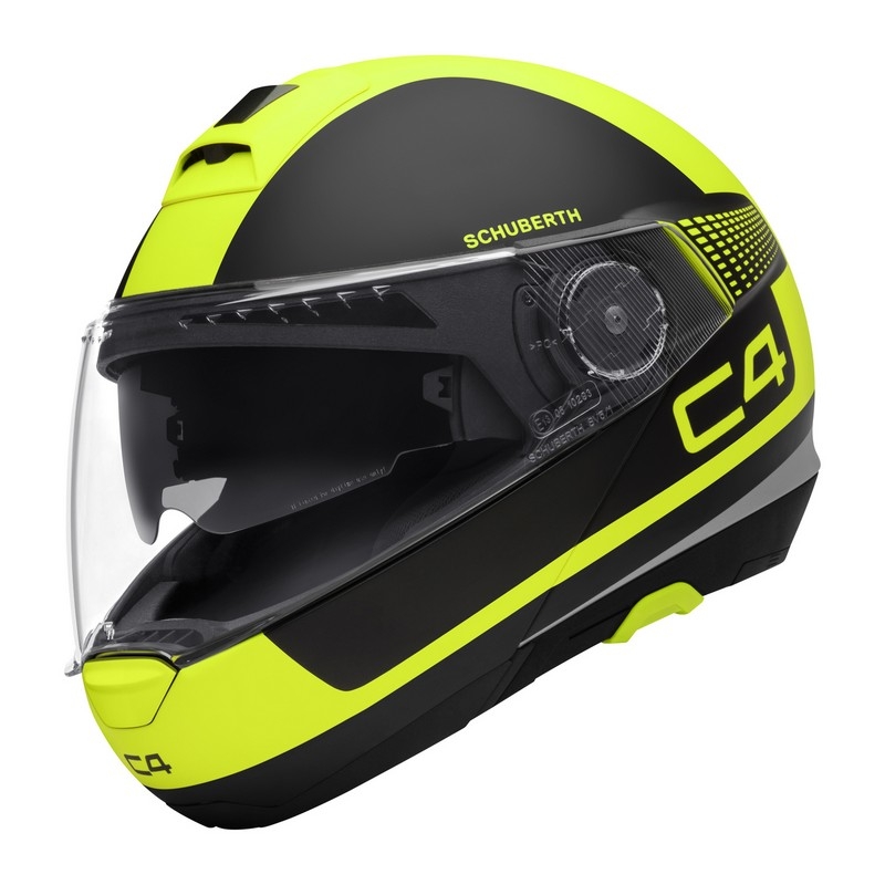 Motociklistička kaciga na preklop Schuberth C4 crna-fluo žuta rasprodaja