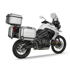 Kompletní sada hliníkových kufrů SHAD TERRA, 48L topcase   36L/47L boční kufry, včetně montážní sady a plotny SHAD TRIUMPH Tiger 800