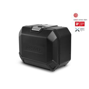 Kompletní sada bočních černých hliníkových kufrů SHAD TERRA BLACK 36L/47L , včetně montážní sady SHAD TRIUMPH Tiger 800