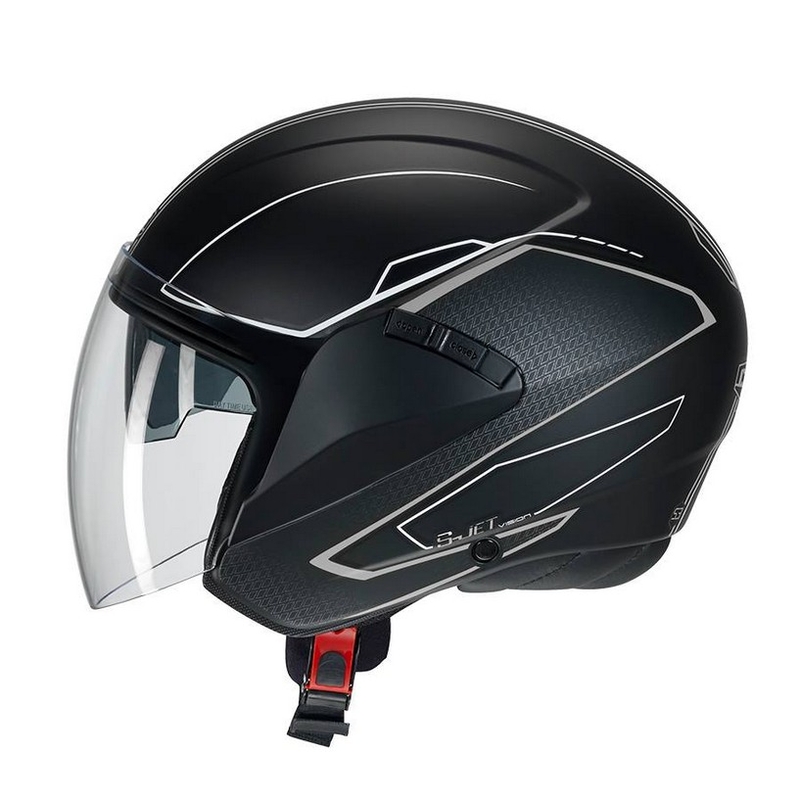 Otvorena motociklistička kaciga CMS S-JET Vision crno-bijela