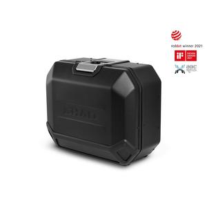 Kompletní sada černých hliníkových kufrů SHAD TERRA BLACK , 37L topcase 36L/36L boční kufry, včetně montážní sady a plotny SHAD HONDA NC 750 X
