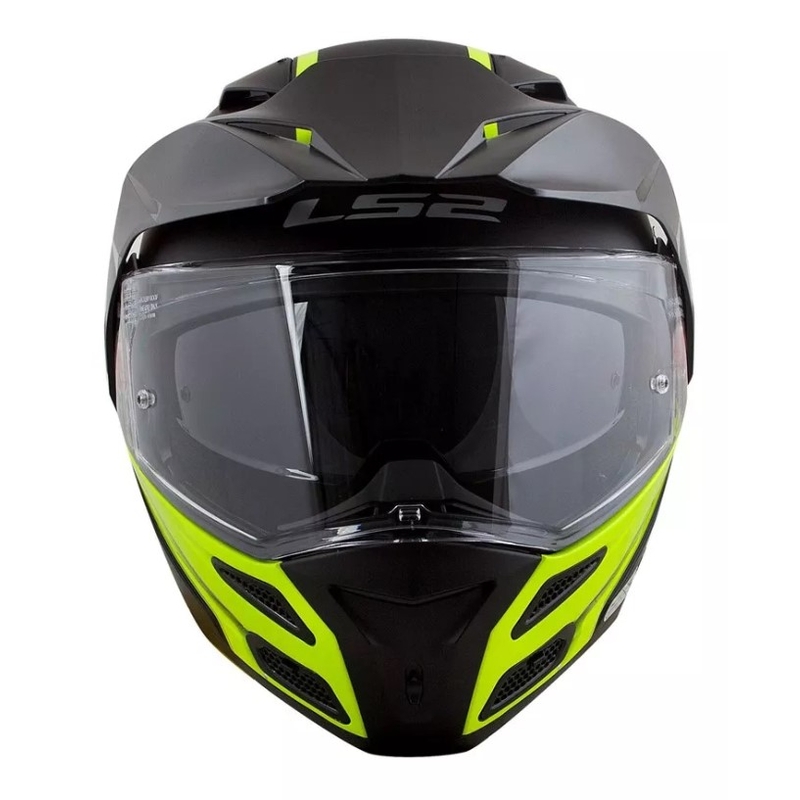 LS2 FF324 Metro EVO Rapid Flip Up kaciga Black-Fluo Yellow rasprodaja