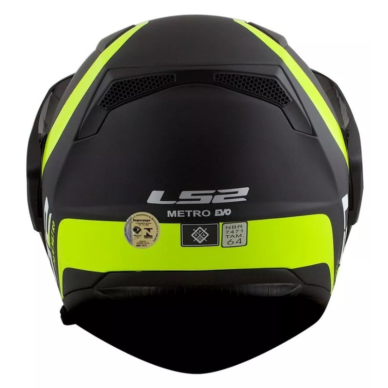 LS2 FF324 Metro EVO Rapid Flip Up kaciga Black-Fluo Yellow rasprodaja