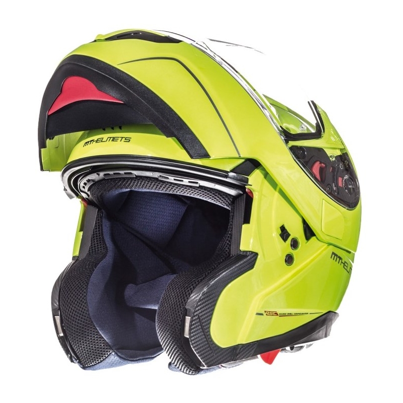 Motociklističke kacige na preklop MT Atom fluo žuta rasprodaja