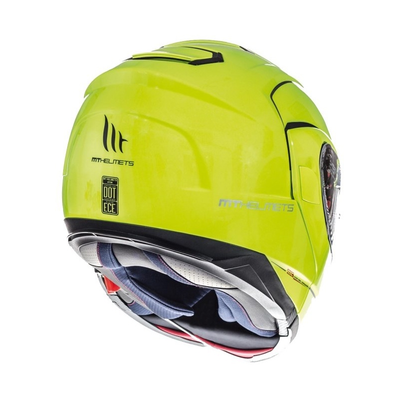 Motociklističke kacige na preklop MT Atom fluo žuta rasprodaja